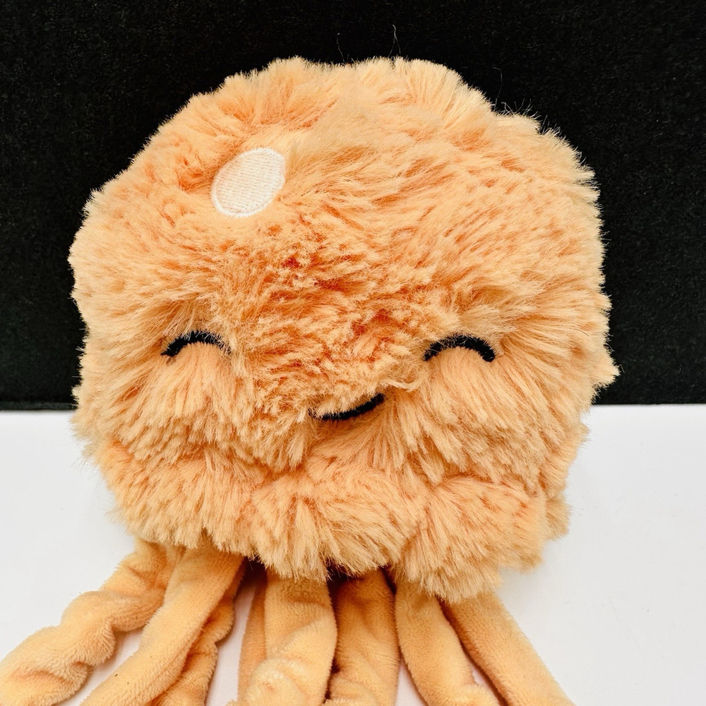 Slumberkins Mini Jellyfish Super Soft Stuffed Animal Plush Peach Octopus 8" - Picture 2 of 7